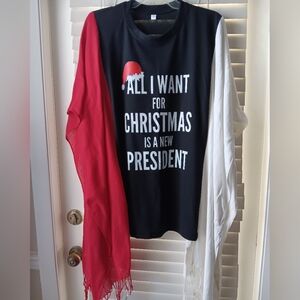 All I Want For Christmas Tshirt/Poncho